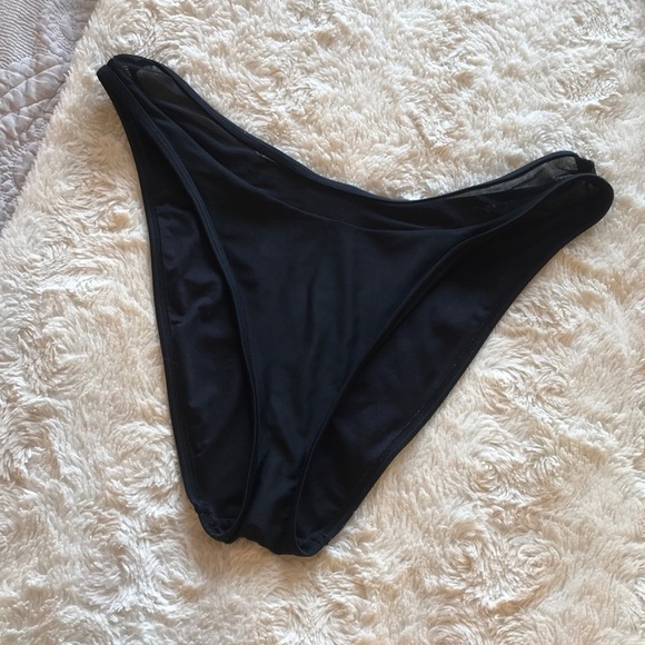 Forever 21 Black Bathing Suit Bottom - Size L - Picture 1 of 4